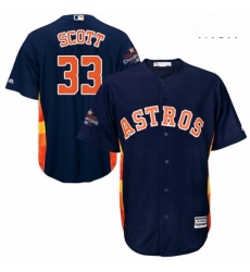 Mens Majestic Houston Astros 33 Mike Scott Replica Navy Blue Alternate 2017 World Series Champions Cool Base MLB Jersey Mens Majestic Houston Astros 33 Mike Scott Replica Navy Blue Alternate 2017 World Series Champions Cool Base MLB Jersey