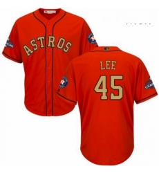 Mens Majestic Houston Astros 45 Carlos Lee Replica Orange Alternate 2018 Gold Program Cool Base MLB Jersey Mens Majestic Houston Astros 45 Carlos Lee Replica Orange Alternate 2018 Gold Program Cool Base MLB Jersey