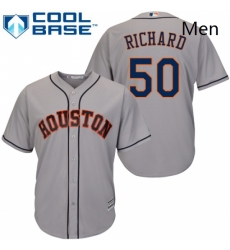 Mens Majestic Houston Astros 50 JR Richard Replica Grey Road Cool Base MLB Jersey Mens Majestic Houston Astros 50 JR Richard Replica Grey Road Cool Base MLB Jersey