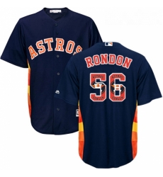 Mens Majestic Houston Astros 56 Hector Rondon Authentic Navy Blue Team Logo Fashion Cool Base MLB Jersey Mens Majestic Houston Astros 56 Hector Rondon Authentic Navy Blue Team Logo Fashion Cool Base MLB Jersey