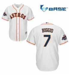 Mens Majestic Houston Astros 7 Craig Biggio Replica White Home 2017 World Series Champions Cool Base MLB Jersey Mens Majestic Houston Astros 7 Craig Biggio Replica White Home 2017 World Series Champions Cool Base MLB Jersey