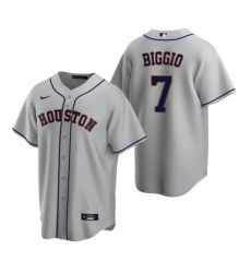 Mens Nike Houston Astros 7 Craig Biggio Gray Road Stitched Baseball Jerse Mens Nike Houston Astros 7 Craig Biggio Gray Road Stitched Baseball Jerse