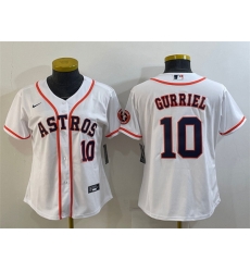 Women Houston Astros 10 Yuli Gurriel White With Patch Cool Base Stitched Baseball Jersey Women Houston Astros 10 Yuli Gurriel White With Patch Cool Base Stitched Baseball Jersey