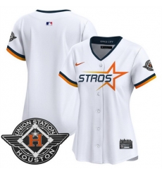 Women Houston Astros Blank White 2025 City Connect Limited Stitched Baseball Jersey Women Houston Astros Blank White 2025 City Connect Limited Stitched Baseball Jersey