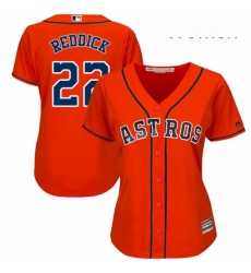 Womens Majestic Houston Astros 22 Josh Reddick Authentic Orange Alternate Cool Base MLB Jersey Womens Majestic Houston Astros 22 Josh Reddick Authentic Orange Alternate Cool Base MLB Jersey