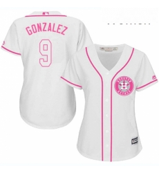 Womens Majestic Houston Astros 9 Marwin Gonzalez Replica White Fashion Cool Base MLB Jersey Womens Majestic Houston Astros 9 Marwin Gonzalez Replica White Fashion Cool Base MLB Jersey