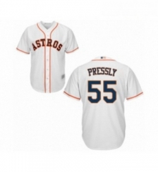 Youth Houston Astros 55 Ryan Pressly Authentic White Home Cool Base Baseball Jersey Youth Houston Astros 55 Ryan Pressly Authentic White Home Cool Base Baseball Jersey