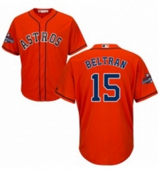 Youth Majestic Houston Astros 15 Carlos Beltran Authentic Orange Alternate 2017 World Series Champions Cool Base MLB Jersey Youth Majestic Houston Astros 15 Carlos Beltran Authentic Orange Alternate 2017 World Series Champions Cool Base MLB Jersey
