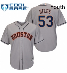 Youth Majestic Houston Astros 53 Ken Giles Authentic Grey Road Cool Base MLB Jersey Youth Majestic Houston Astros 53 Ken Giles Authentic Grey Road Cool Base MLB Jersey