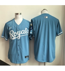 Men Kansas City Royals Blank Light Blue Limited Stitched Baseball Jersey