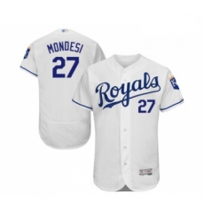 Mens Kansas City Royals 27 Adalberto Mondesi White Flexbase Authentic Collection Baseball Jersey