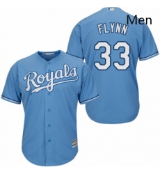 Mens Majestic Kansas City Royals 33 Brian Flynn Replica Light Blue Alternate 1 Cool Base MLB Jersey Mens Majestic Kansas City Royals 33 Brian Flynn Replica Light Blue Alternate 1 Cool Base MLB Jersey