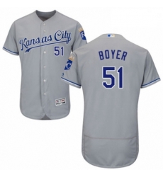 Mens Majestic Kansas City Royals 51 Blaine Boyer Grey Road Flex Base Authentic Collection MLB Jersey Mens Majestic Kansas City Royals 51 Blaine Boyer Grey Road Flex Base Authentic Collection MLB Jersey