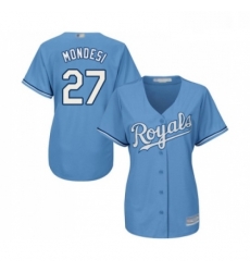 Womens Kansas City Royals 27 Raul Mondesi Replica Light Blue Alternate 1 Cool Base Baseball Jersey Womens Kansas City Royals 27 Raul Mondesi Replica Light Blue Alternate 1 Cool Base Baseball Jersey