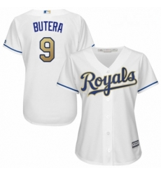 Womens Majestic Kansas City Royals 9 Drew Butera Authentic White Home Cool Base MLB Jersey Womens Majestic Kansas City Royals 9 Drew Butera Authentic White Home Cool Base MLB Jersey
