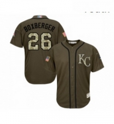 Youth Kansas City Royals 26 Brad Boxberger Authentic Green Salute to Service Baseball Jersey Youth Kansas City Royals 26 Brad Boxberger Authentic Green Salute to Service Baseball Jersey