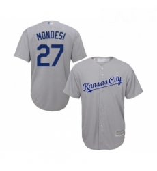 Youth Kansas City Royals 27 Adalberto Mondesi Replica Grey Road Cool Base Baseball Jersey Youth Kansas City Royals 27 Adalberto Mondesi Replica Grey Road Cool Base Baseball Jersey