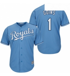 Youth Majestic Kansas City Royals 1 Ryan Goins Authentic Light Blue Alternate 1 Cool Base MLB Jersey Youth Majestic Kansas City Royals 1 Ryan Goins Authentic Light Blue Alternate 1 Cool Base MLB Jersey