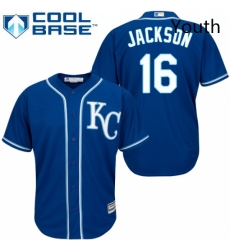 Youth Majestic Kansas City Royals 16 Bo Jackson Replica Blue Alternate 2 Cool Base MLB Jersey Youth Majestic Kansas City Royals 16 Bo Jackson Replica Blue Alternate 2 Cool Base MLB Jersey