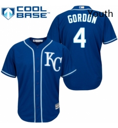 Youth Majestic Kansas City Royals 4 Alex Gordon Replica Blue Cool Base MLB Jersey Youth Majestic Kansas City Royals 4 Alex Gordon Replica Blue Cool Base MLB Jersey