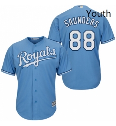 Youth Majestic Kansas City Royals 88 Michael Saunders Replica Light Blue Alternate 1 Cool Base MLB Jersey Youth Majestic Kansas City Royals 88 Michael Saunders Replica Light Blue Alternate 1 Cool Base MLB Jersey