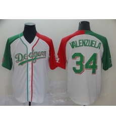 Dodgers 34 Fernando Valenzuela White Mexican Heritage Culture Night Jersey Mexico