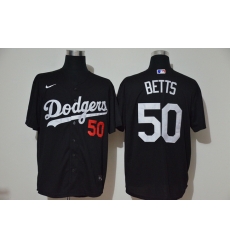 Dodgers 50 Mookie Betts Black 2020 Nike Cool Base Jersey Dodgers 50 Mookie Betts Black 2020 Nike Cool Base Jersey