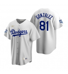 Men Brooklyn Los Angeles Dodgers 81 Victor Gonzalez White 2020 World Series Champions Cooperstown Collection Jersey Men Brooklyn Los Angeles Dodgers 81 Victor Gonzalez White 2020 World Series Champions Cooperstown Collection Jersey