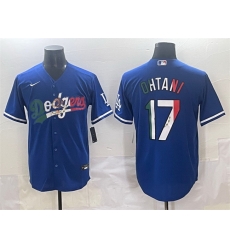 Men Los Angeles Dodgers 17 Shohei Ohtani Blue Mexico Stitched Jersey Men Los Angeles Dodgers 17 Shohei Ohtani Blue Mexico Stitched Jersey