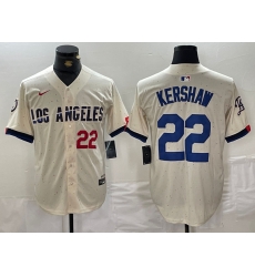 Men Los Angeles Dodgers 22 Clayton Kershaw Cream Stitched Baseball Jersey 1 Men Los Angeles Dodgers 22 Clayton Kershaw Cream Stitched Baseball Jersey 1
