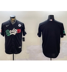 Men Los Angeles Dodgers Blank Black Mexico 2024 World Series With No 34 Patch Cool Base Stitched Baseball Jersey Men Los Angeles Dodgers Blank Black Mexico 2024 World Series With No 34 Patch Cool Base Stitched Baseball Jersey