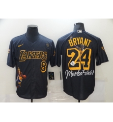 Men Los Angeles Dodgers Kobe Bryant 8 24 Mamba MLB Manba Black Yellow Jersey Men Los Angeles Dodgers Kobe Bryant 8 24 Mamba MLB Manba Black Yellow Jersey