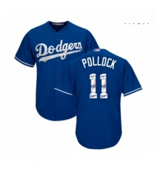 Mens Los Angeles Dodgers 11 A J Pollock Authentic Royal Blue Team Logo Fashion Cool Base Baseball Jersey Mens Los Angeles Dodgers 11 A J Pollock Authentic Royal Blue Team Logo Fashion Cool Base Baseball Jersey