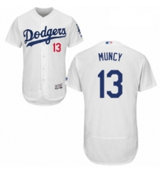 Mens Majestic Los Angeles Dodgers 13 Max Muncy White Home Flex Base Authentic Collection MLB Jersey Mens Majestic Los Angeles Dodgers 13 Max Muncy White Home Flex Base Authentic Collection MLB Jersey