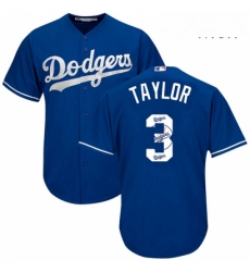 Mens Majestic Los Angeles Dodgers 3 Chris Taylor Authentic Royal Blue Team Logo Fashion Cool Base MLB Jersey Mens Majestic Los Angeles Dodgers 3 Chris Taylor Authentic Royal Blue Team Logo Fashion Cool Base MLB Jersey
