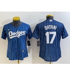 Women Los Angeles Dodgers 17 Shohei Ohtani Navy Stitched Jersey 28Run Small 29 Women Los Angeles Dodgers 17 Shohei Ohtani Navy Stitched Jersey 28Run Small 29