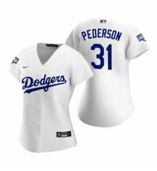 Women Los Angeles Dodgers 31 Joc Pederson White 2020 World Series Champions Replica Jersey Women Los Angeles Dodgers 31 Joc Pederson White 2020 World Series Champions Replica Jersey