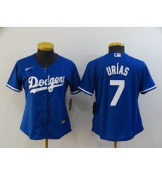 Women Los Angeles Dodgers 7 Julio Urias Royal Women 2020 Nike Cool Base Jersey Women Los Angeles Dodgers 7 Julio Urias Royal Women 2020 Nike Cool Base Jersey