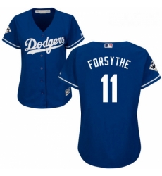 Womens Majestic Los Angeles Dodgers 11 Logan Forsythe Replica Royal Blue Alternate 2017 World Series Bound Cool Base MLB Jersey Womens Majestic Los Angeles Dodgers 11 Logan Forsythe Replica Royal Blue Alternate 2017 World Series Bound Cool Base MLB Jersey