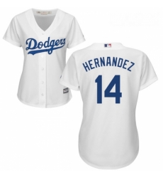 Womens Majestic Los Angeles Dodgers 14 Enrique Hernandez Replica White Home Cool Base MLB Jersey Womens Majestic Los Angeles Dodgers 14 Enrique Hernandez Replica White Home Cool Base MLB Jersey