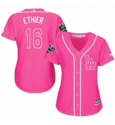 Womens Majestic Los Angeles Dodgers 16 Andre Ethier Authentic Pink Fashion Cool Base 2018 World Series MLB Jersey Womens Majestic Los Angeles Dodgers 16 Andre Ethier Authentic Pink Fashion Cool Base 2018 World Series MLB Jersey