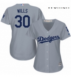 Womens Majestic Los Angeles Dodgers 30 Maury Wills Authentic Grey Road Cool Base MLB Jersey Womens Majestic Los Angeles Dodgers 30 Maury Wills Authentic Grey Road Cool Base MLB Jersey