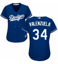 Womens Majestic Los Angeles Dodgers 34 Fernando Valenzuela Authentic Royal Blue Fashion MLB Jersey Womens Majestic Los Angeles Dodgers 34 Fernando Valenzuela Authentic Royal Blue Fashion MLB Jersey