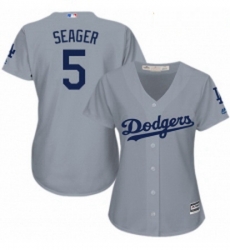 Womens Majestic Los Angeles Dodgers 5 Corey Seager Replica Grey Road Cool Base MLB Jersey Womens Majestic Los Angeles Dodgers 5 Corey Seager Replica Grey Road Cool Base MLB Jersey
