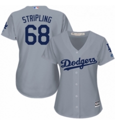 Womens Majestic Los Angeles Dodgers 68 Ross Stripling Authentic Grey Road Cool Base MLB Jersey Womens Majestic Los Angeles Dodgers 68 Ross Stripling Authentic Grey Road Cool Base MLB Jersey