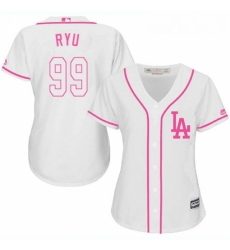 Womens Majestic Los Angeles Dodgers 99 Hyun Jin Ryu Replica White Fashion Cool Base MLB Jersey Womens Majestic Los Angeles Dodgers 99 Hyun Jin Ryu Replica White Fashion Cool Base MLB Jersey
