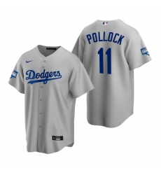 Youth Los Angeles Dodgers 11 A J Pollock Gray 2020 World Series Champions Replica Jersey Youth Los Angeles Dodgers 11 A J Pollock Gray 2020 World Series Champions Replica Jersey