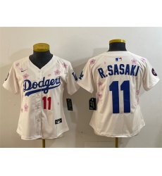 Youth Los Angeles Dodgers 11 Roki Sasaki Cream 2025 Tokyo Series Limited Stitched Baseball Jersey Youth Los Angeles Dodgers 11 Roki Sasaki Cream 2025 Tokyo Series Limited Stitched Baseball Jersey