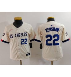 Youth Los Angeles Dodgers 22 Clayton Kershaw Cream Stitched Baseball Jersey 3 Youth Los Angeles Dodgers 22 Clayton Kershaw Cream Stitched Baseball Jersey 3