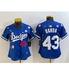 Youth Los Angeles Dodgers 43 Anthony Banda Royal 2025 Tokyo Series Limited Stitched Baseball Jersey